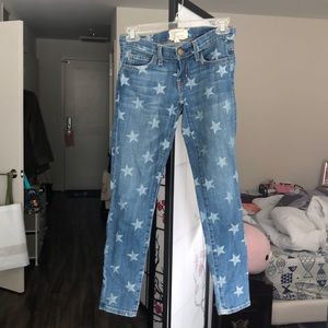 Current Elliot star print jeans